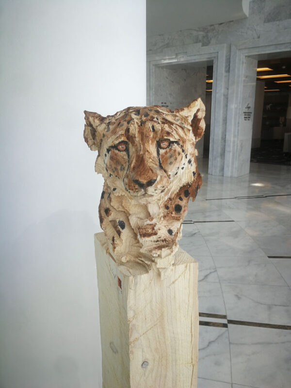 Bust Of Cheetah Artcatto Art Gallery In Algarve Art Exhibitions