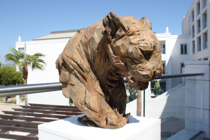 Bust Of Panther Artcatto Art Gallery In Algarve Art Exhibitions