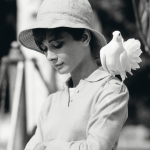 Audrey Hepburn with dove